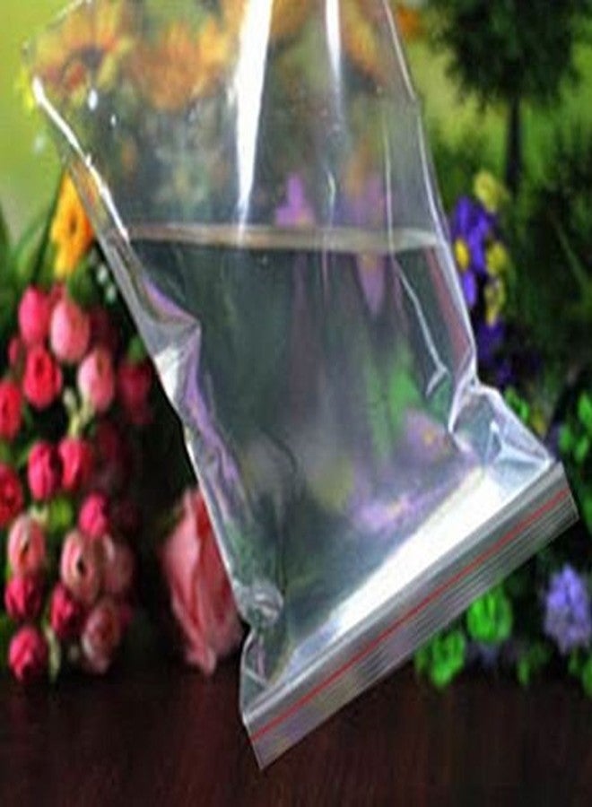 DMS RETAIL Transparent Zip Lock Pouch Bag Airtight Resealable Plastic Bags 5x7 Inches -Pack of 100 - Image 3