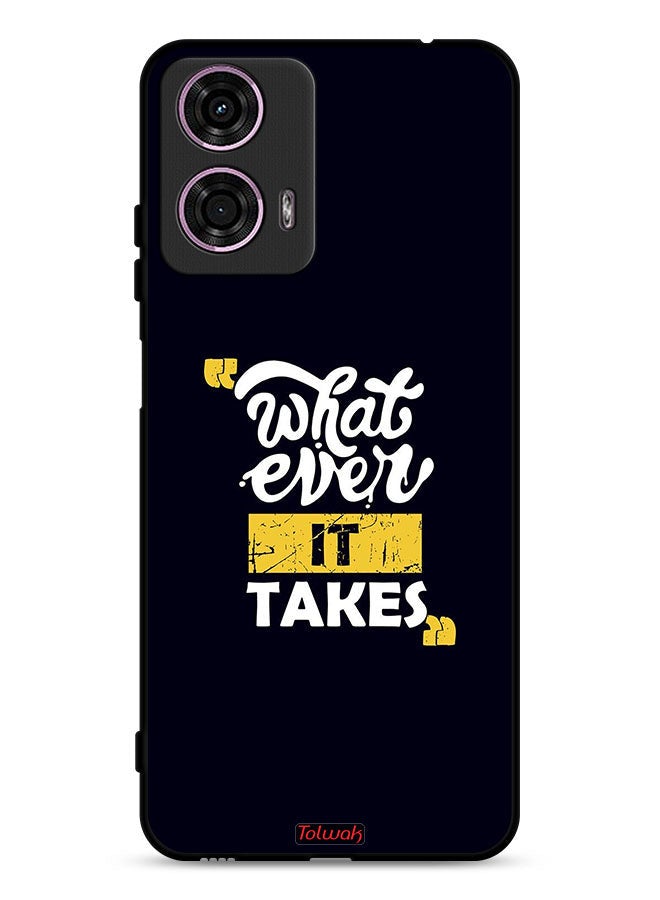 Tolwak Motorola Moto G24 4G Protective Case Cover Whatever It Takes - Image 1