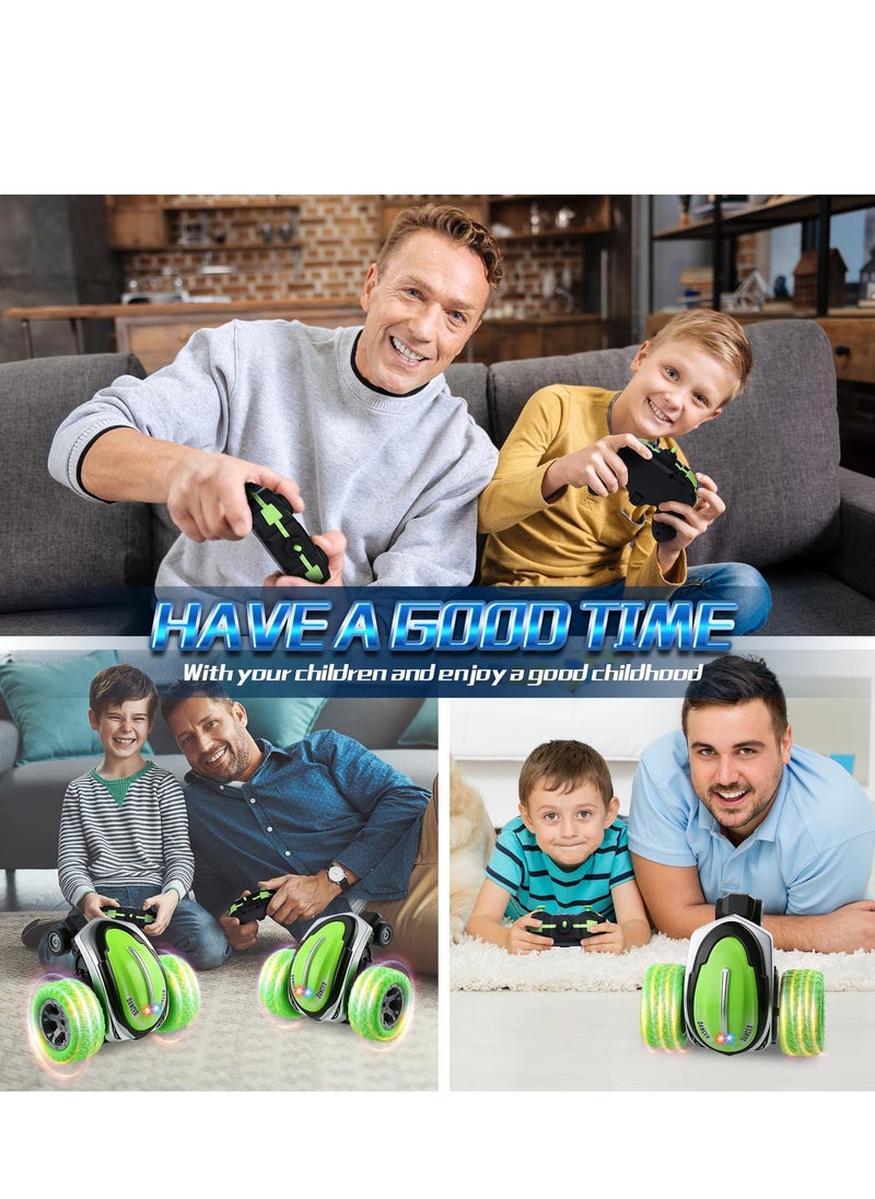 Excefore RC Stunt Car, Remote Control Car, Electric RC Cars, 2.4GHz 360° Rotating RC Stunt Car, with LED Headlights Drift Stunt Flipping Car Toy for 3 4 5 6 7 8-12 Year Old Kids  - Image 5