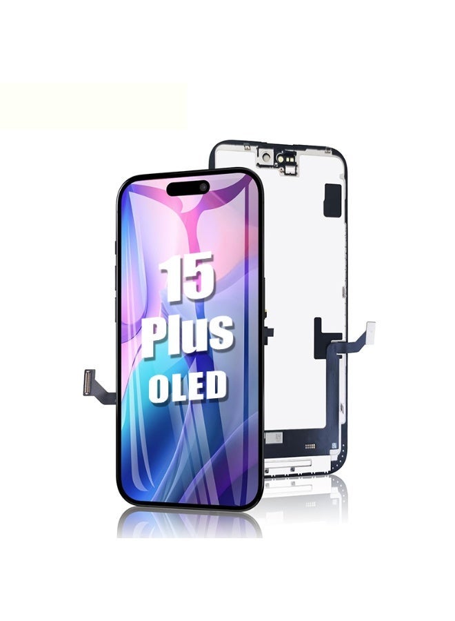 Kara Manda for iPhone 15 Plus Screen Replacement OLED [NOT LCD] 6.7 inch Display 3D Touch Screen FHD Digitizer Assembly (A2847 A3093 A3094 A3096) - Image 1