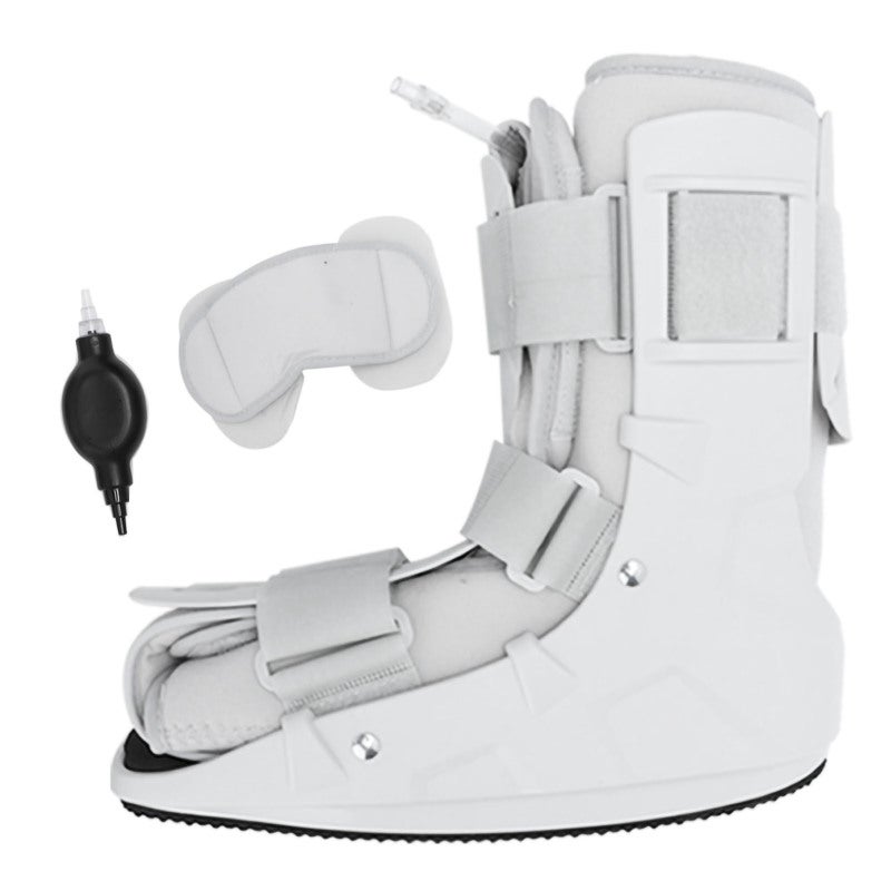 Pneumatic Walking Boot: High-Density Foam Padding Adjustable Air Support - Hand Pump Customizable Recovery Foot Orthosis for Ankle Sprain Fracture Post-Surgery Home Mobility - Image 1