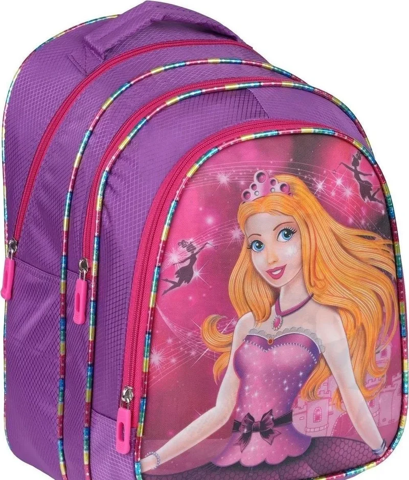 SYG Girls 3 Compartment Princess Figured School Backpack 13 11-PRINCESS