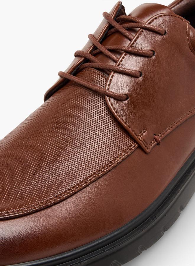 LBL by Shoexpress Men Textured Derby Shoes - Image 4