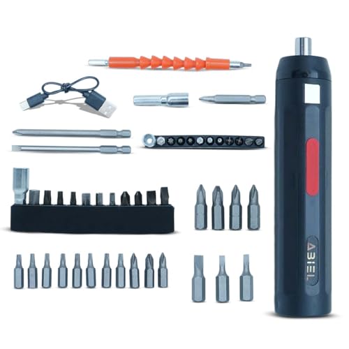 ABIEL Automatic Electric Screwdriver Set 52 Pcs | USB Rechargeable, Fast Charging & Cordless | Speed 360 RPM, 4.2 V Battery | Push Start & Smart Stop | Professional 24 Bits Kit - Image 1