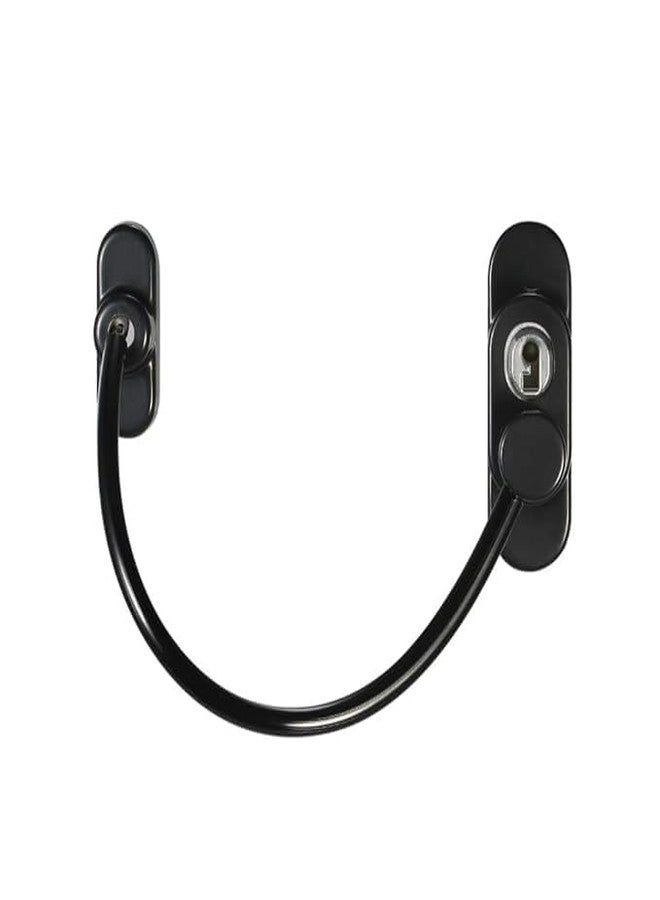 قفل أمان للأطفال بدون ثقب | قفل سلكي فولاذي متعدد الوظائف للثلاجة والأبواب المنزلقة والأدراج والنوافذ | مصنوع من الفولاذ المقاوم للصدأ عالي الجودة ومادة ABS - Image 3