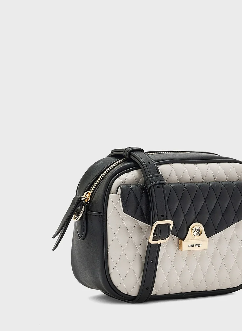 NINE WEST Chain Detailed Zip Over Crossbody
