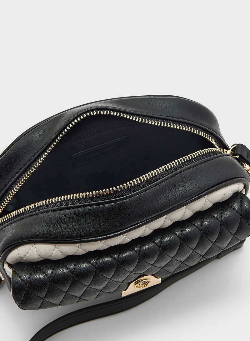 NINE WEST Chain Detailed Zip Over Crossbody