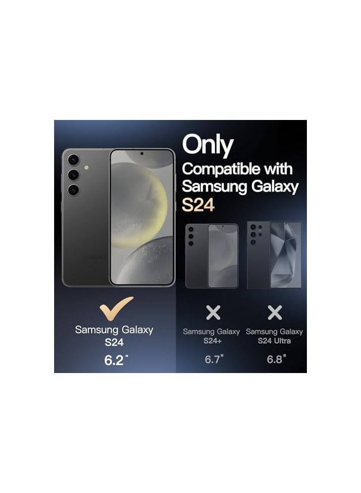 JETech Grip Case for Samsung Galaxy S24, Soft TPU Slim Fit Protective Phone Cover with Camera Lens Full Protection, Shockproof (Onyx Black) - Image 2