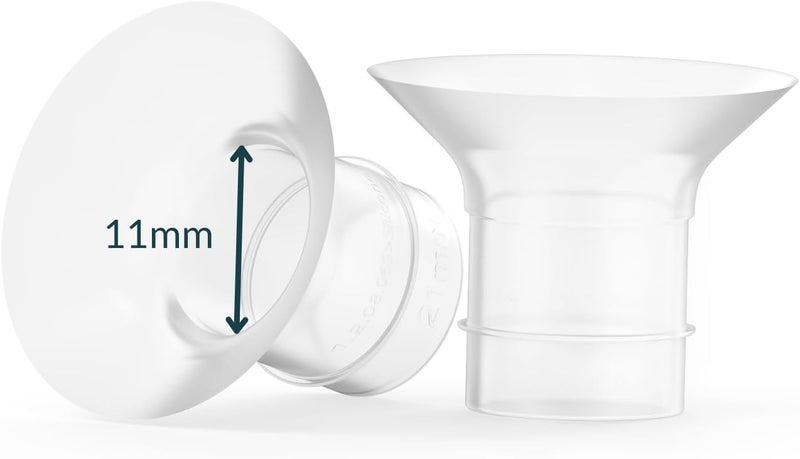 O CARE 11 mm Silicone Flange Inserts Compatible with Medela/for Spectra S1 S2 / Elvie / S18 S21 / Momcozy S9 S12/ TSRETE 24mm Breast Pump Shields or Freemie 25mm; Reduce Tunnel Down to 11 mm - Image 1