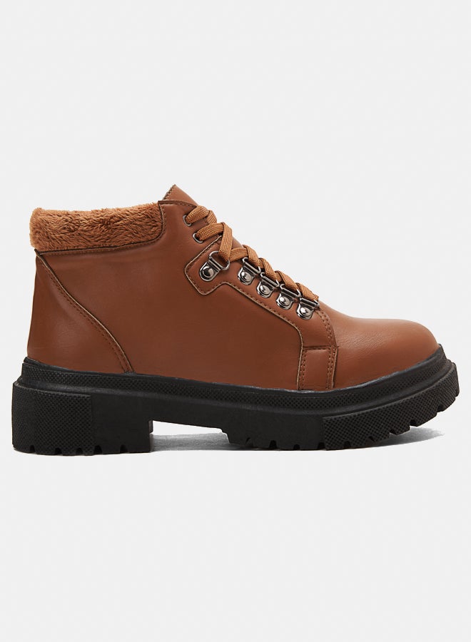 TGS Fur Lace Boots  - Image 2