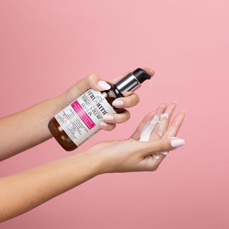 CURLSMITH كيرلسميث - بلسم شعر مرطب ومكثف يُترك في الشعر، مُكثف ومغذي للشعر المتموج أو المجعد أو المتجعد، نباتي (237 مل/8 أونصة سائلة) - Image 3