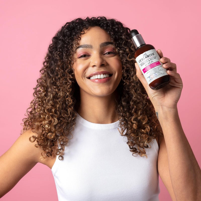 CURLSMITH كيرلسميث - بلسم شعر مرطب ومكثف يُترك في الشعر، مُكثف ومغذي للشعر المتموج أو المجعد أو المتجعد، نباتي (237 مل/8 أونصة سائلة) - Image 4