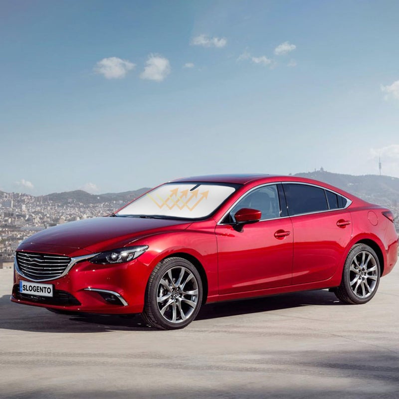 Sun Shade for Mazda 6 Windshield Sunshades for 20142020 2021 Mazda 6 Mazda6 Sedan Sport Touring Grand Touring Reserve Signature Windshield Cover Front Window Shields Sun Visor Blocks UV Rays