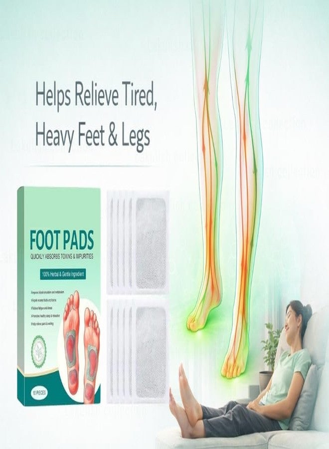 Natural Detox Foot Pads Overnight, Herbal Vegan Foot Patches for Relaxation, Circulation & Sleep Support,Stress Relief, Swelling & Relaxation (50) - Image 3