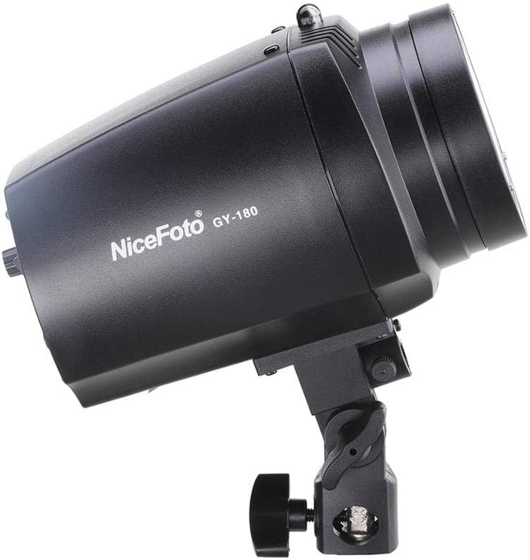 نايس فوتو مصباح فلاش صغير للاستوديو NiceFoto GY-180 بقوة 180 واط - Image 3