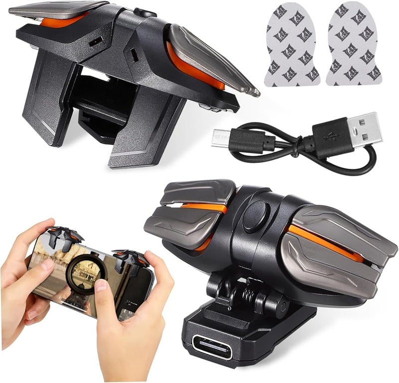 Mobile Gaming Controller Triggers with Cable for Smartphones Ergonomic Gamepad Accessories Enhanced Gameplay - Image 1