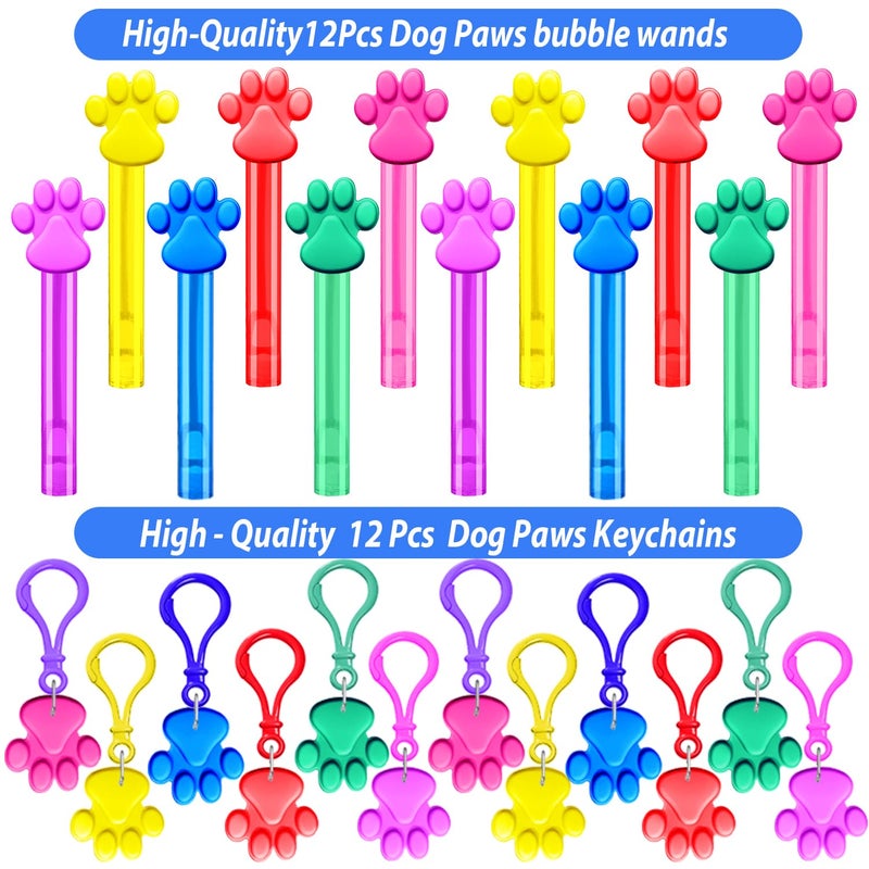 PLOUGVI 232Pcs Paw Print Party Favors Supplies Decorations for for Kids Birthday Blue Puppy Theme Birthday Party Favors Goodie Bag Stuffer Pinata Filler Birthday Gifts - Image 5