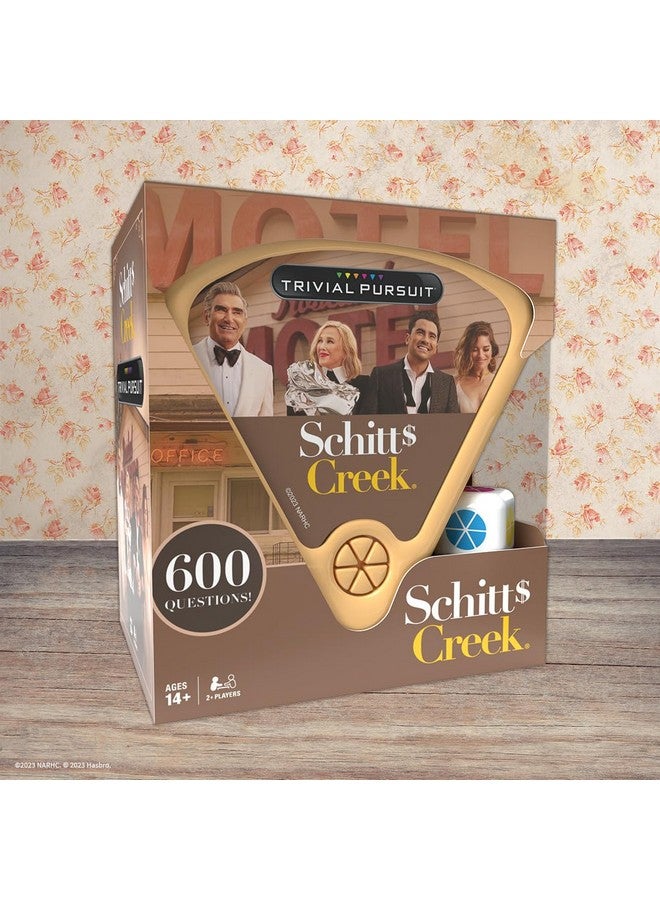 USAopoly USAOPOLY Trivial Pursuit Schitt's Creek Edition | Trivia Game Questions from Schitt's Creek | 600 Questions & Die in Travel Container | Officially Licensed Schitt's Creek Game - Image 4