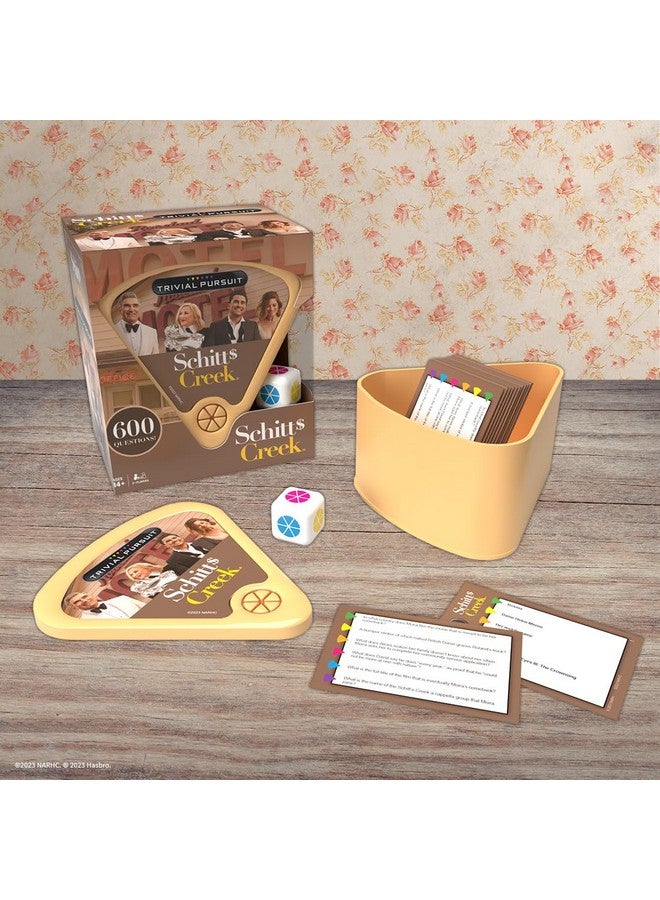 USAopoly USAOPOLY Trivial Pursuit Schitt's Creek Edition | Trivia Game Questions from Schitt's Creek | 600 Questions & Die in Travel Container | Officially Licensed Schitt's Creek Game - Image 3
