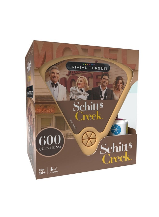 USAopoly USAOPOLY Trivial Pursuit Schitt's Creek Edition | Trivia Game Questions from Schitt's Creek | 600 Questions & Die in Travel Container | Officially Licensed Schitt's Creek Game - Image 1