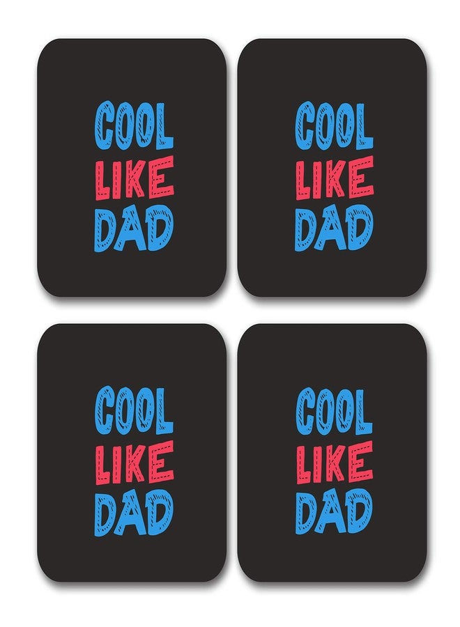 Tinywalk Coasters with Funny Quotes Wooden Printed Coaster Square (3.5X3.5) inch Set of 4 Pieces - Image 1