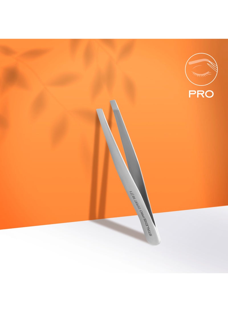 STALEKS PRO ملقط حواجب - خبير 10 | النوع 1 (مستقيم عريض) - Image 1