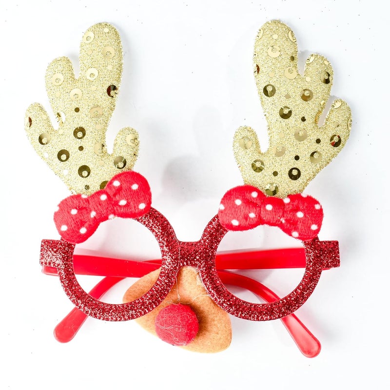 Homynest Homynest Christmas Decoration Set 2 Stockings 1 Golden Glass Ornament and 1 Hanging Santa for Festive Holiday Dcor - Image 2