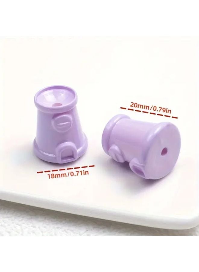 Multi Color 10pcs Gacha Machine Bead Stringing Bright Toy - Image 5