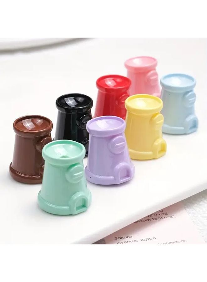 Multi Color 10pcs Gacha Machine Bead Stringing Bright Toy - Image 1