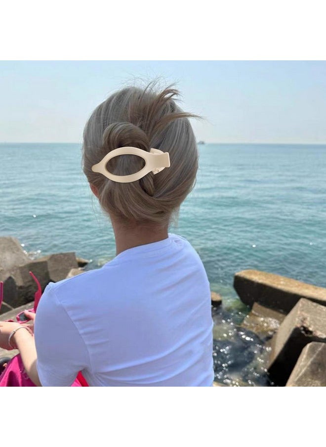 Velscrun 4Pcs Hair Clips For Women Girls - Thick Thin Hair Alligator Clips, Large Matte Duck Billed Clips, Neutral Styling Barrettes Accessories Gifts  - Image 1