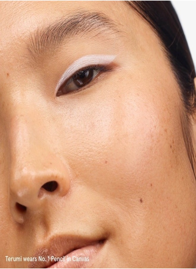 Glossier - GLOSSIER No. 1 Pencil Creamy Long-Wearing Eyeliner,  Canvas - pure white 1.2g - Smooth, Long-Lasting Definition - Image 1
