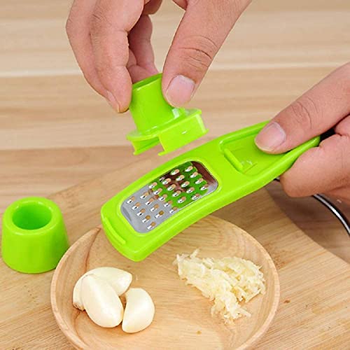 V2H UPKARANWALE Multi-Function Garlic Grinder,Multi Functional Microplaner Grater Manually Cut Garlic for Ginger or Garlic Kitchen Tool Multicolor (Pack of 1) - Image 1