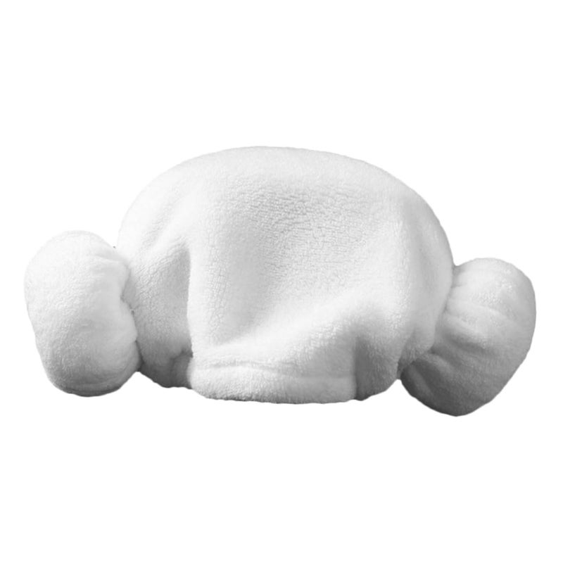 Quick Drying Cotton Hair Towel Wrap With Heart Pattern Lightweight Absorbent For Travel Home - Image 2