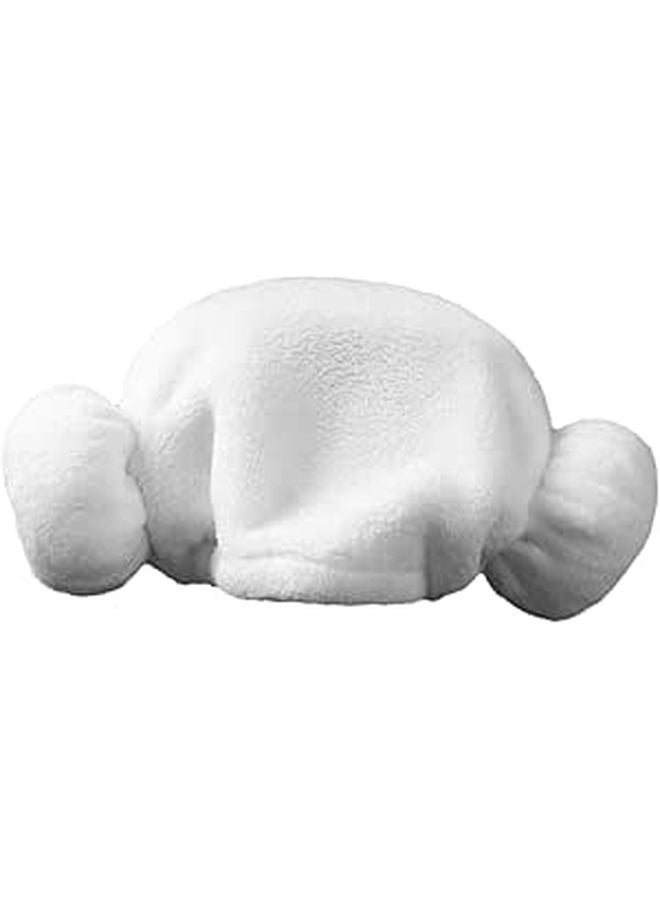 Quick Drying Cotton Hair Towel Wrap With Heart Pattern Lightweight Absorbent For Travel Home - Image 1