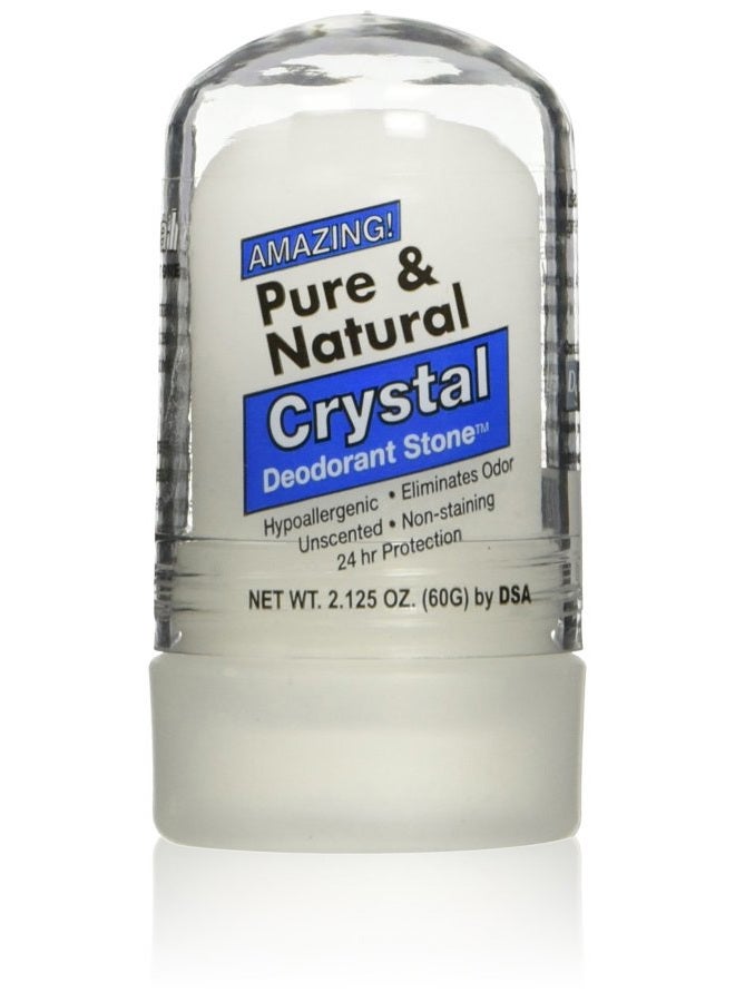 Thai Deodorant Stone Pure and Natural Crystal Mini Stick, 2.125 Ounce  - Image 1