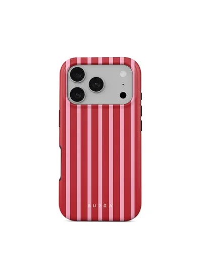BURGA Burga iPhone 17 Pro Strawberry Jam Premium Case Compatible with Hybrid Dual-Layer Hard Shell + Silicone Protection - Scratch-Resistant Shockproof Mobile Cover