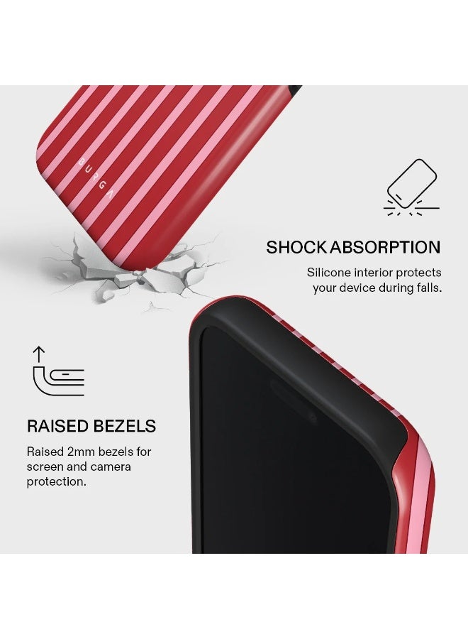 Burga iPhone 17 Pro Strawberry Jam Premium Case Compatible with Hybrid Dual-Layer Hard Shell + Silicone Protection - Scratch-Resistant Shockproof Mobile Cover - Image 4