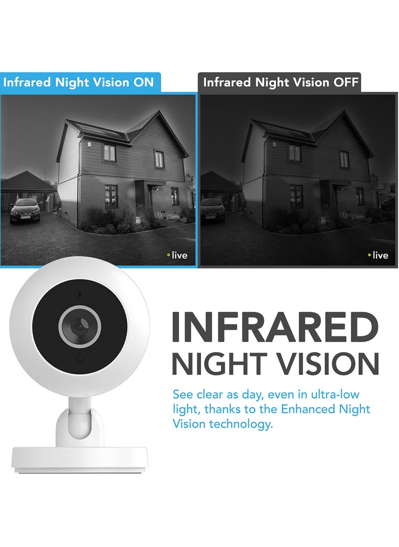 SYOSI - Indoor Home Security Camera, Smart Wireless CCTV with Night Vision, Motion Detection, and Pet Monitoring - Image 1