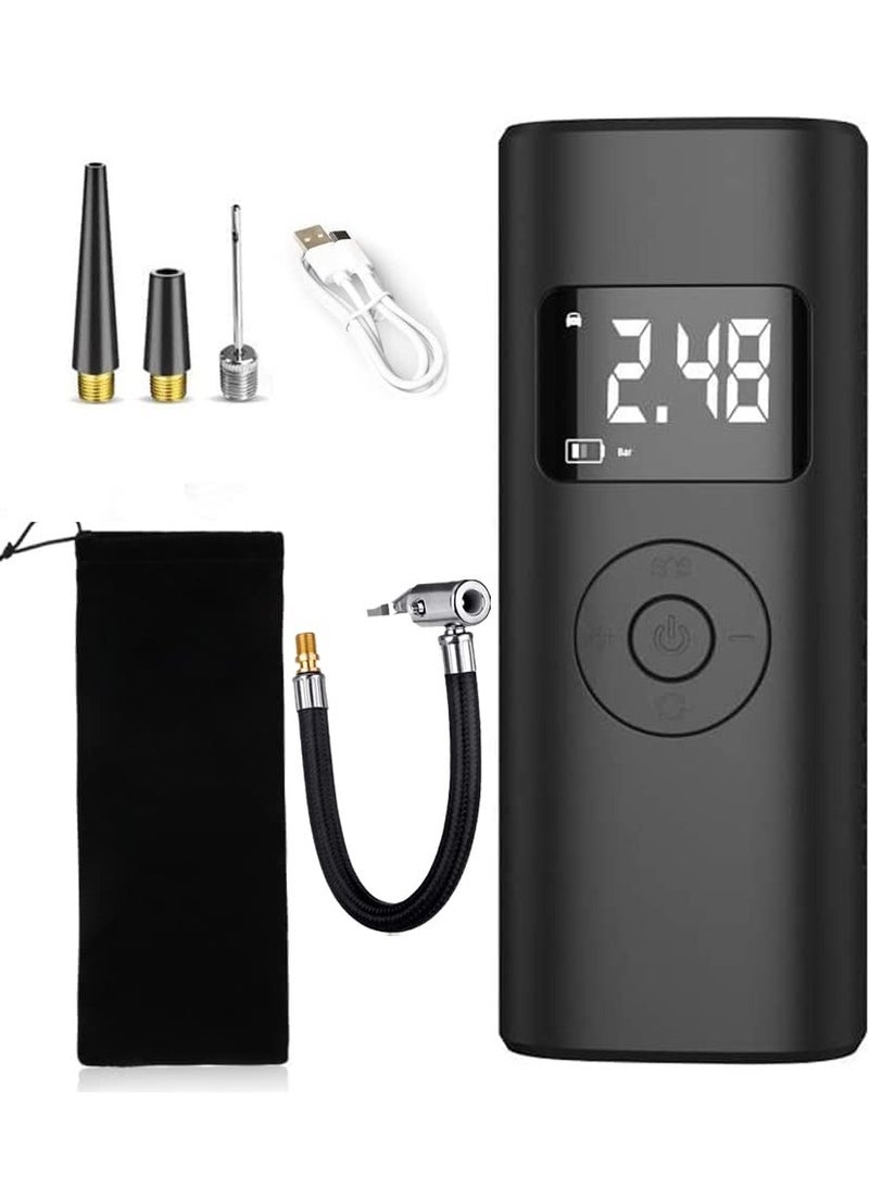 Generic Air Compressor Tire Inflator Pump Car Portable, 150 PSI Fast Inflation with LCD Dual Screen, [Cordless Strong Power] Car Tire Electric Pump for Car, Bicycle, Motorcycle, Ball (Ramadan Limited Time Promotion Price)  - Image 1