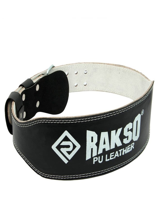 RAKSO Power Lifting Belt, 790PLH Heavy Power Lifting Belt for Men & Women Weightlifting Competition Workout Training Weight Lifting Belts Made of Thick Leather (Black) - Image 2
