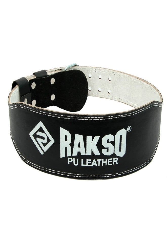RAKSO Power Lifting Belt, 790PLH Heavy Power Lifting Belt for Men & Women Weightlifting Competition Workout Training Weight Lifting Belts Made of Thick Leather (Black) - Image 1
