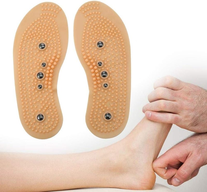 klarako Magnetic Massaging Insoles Unisex Foot Therapy Reflexology Pain Relief Shoe Insoles for Relax Muscles and Relieve Fatigue (2#) - Image 1
