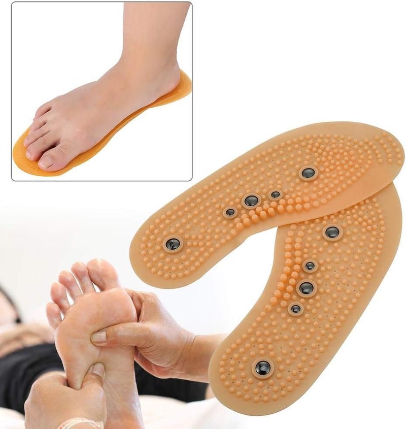 klarako Magnetic Massaging Insoles Unisex Foot Therapy Reflexology Pain Relief Shoe Insoles for Relax Muscles and Relieve Fatigue (2#) - Image 3