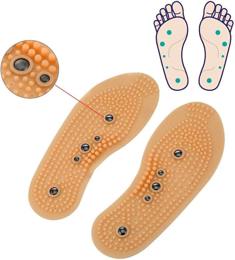 klarako Magnetic Massaging Insoles Unisex Foot Therapy Reflexology Pain Relief Shoe Insoles for Relax Muscles and Relieve Fatigue (2#) - Image 5