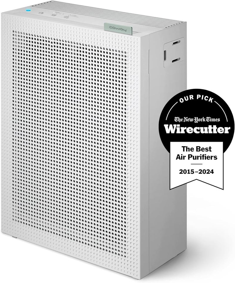 كواي جهاز تنقية الهواء COWAY Airmega 150 | يزيل 99.999% من الجسيمات حتى 0.01 ميكرومتر، والفيروسات والهباء الجوي | معتمد من ECARF لمرضى الحساسية | للغرف حتى 73 مترًا مربعًا | معدل توصيل الهواء النظيف (CADR) 281 م³/ساعة - Image 2