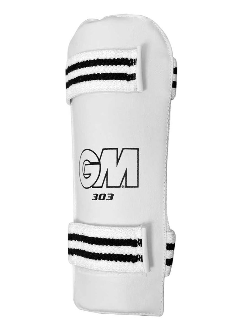 GM GM 303 Cricket Arm Guard for Men | High-Density Foam Padding | PVC Outer Shell | Pre-Shaped Design | Elastic Strap Closure | Towel Backing for Sweat Absorption - Image 2
