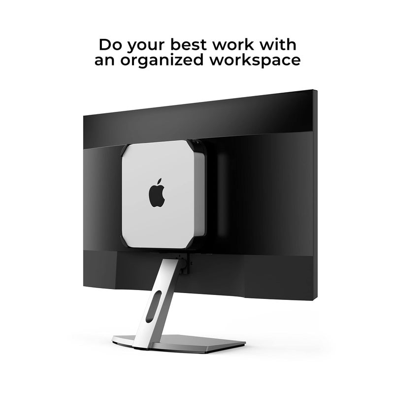 HumanCentric HumanCentric Mount Compatible with Mac Mini, Custom Mac Mini Mount, Wall Mount, Rack Mount, Mac Mini Under Desk Mount, Mac Mini Mount Behind Monitor Mac VESA Compatible Mac Mini Monitor Mount  - Image 5