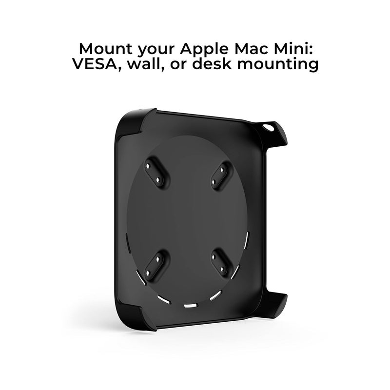 HumanCentric HumanCentric Mount Compatible with Mac Mini, Custom Mac Mini Mount, Wall Mount, Rack Mount, Mac Mini Under Desk Mount, Mac Mini Mount Behind Monitor Mac VESA Compatible Mac Mini Monitor Mount  - Image 2