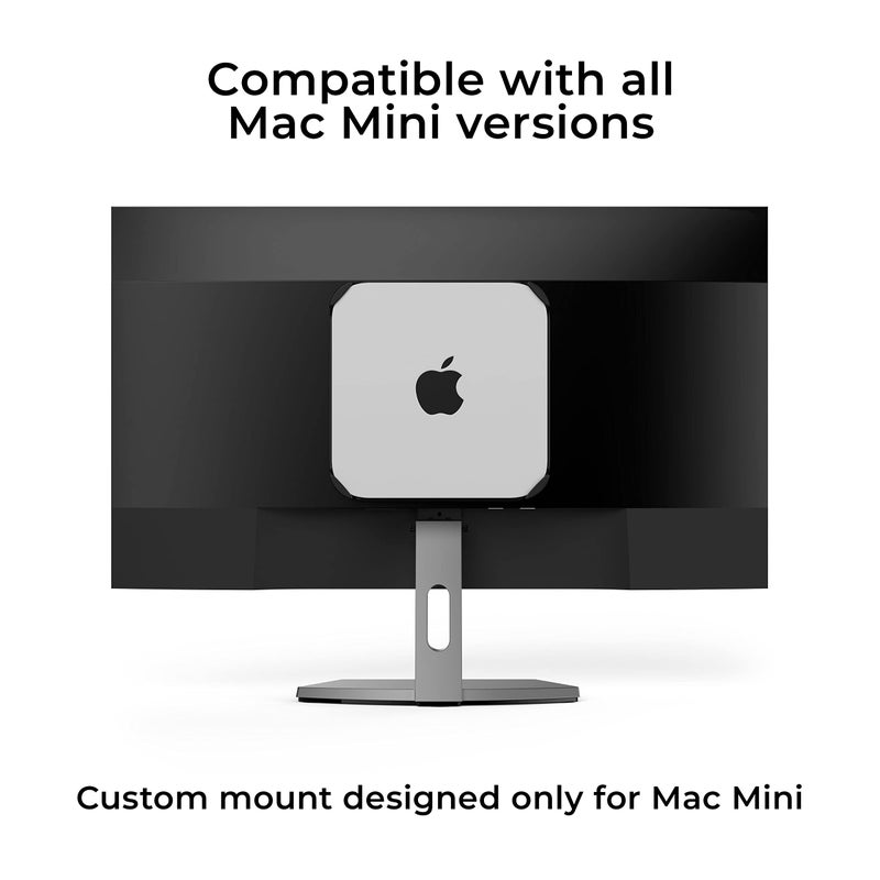HumanCentric HumanCentric Mount Compatible with Mac Mini, Custom Mac Mini Mount, Wall Mount, Rack Mount, Mac Mini Under Desk Mount, Mac Mini Mount Behind Monitor Mac VESA Compatible Mac Mini Monitor Mount  - Image 3