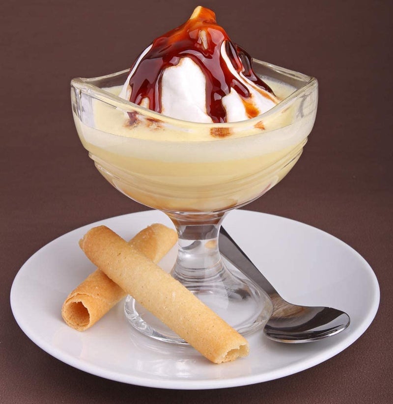 WQR 150 ml Flower Design Glass Dessert Bowls Ice Cream Cup Home Restaurants and Parties Set of 6 ice Bowl 6 - Image 5